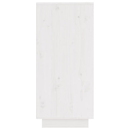 Skjenk hvit 31,5x34x75 cm heltre furu