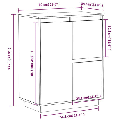 Skjenk Tre 60x34x75 cm heltre furu