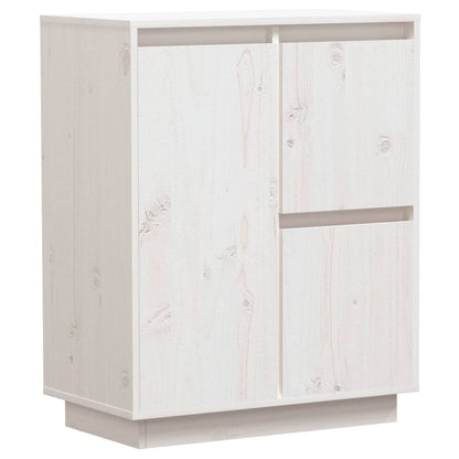 Skjenk Hvit 60x34x75 cm heltre furu