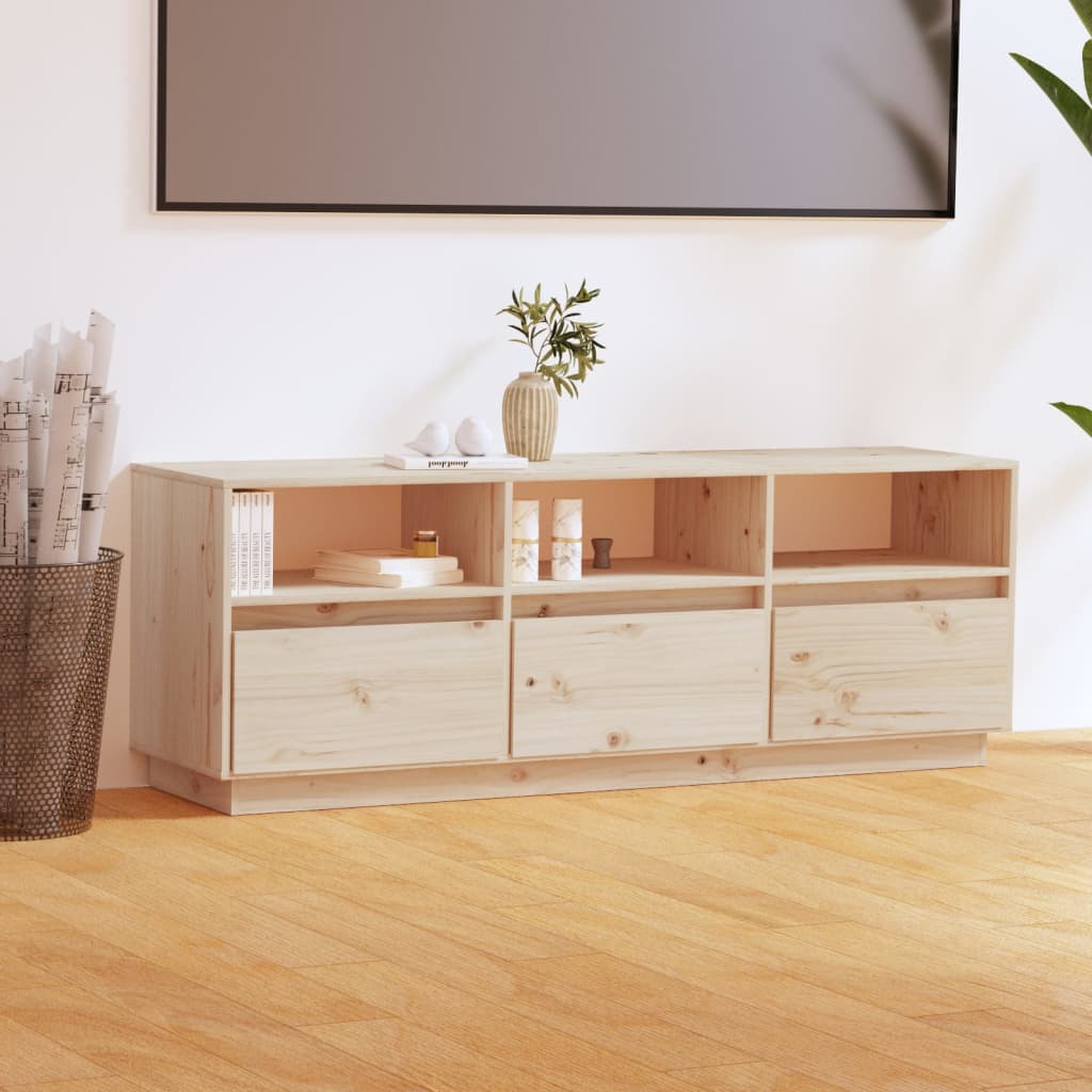 TV-Møbel Tre TV-benk heltre furu 140x37x50 cm