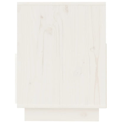 TV-Møbel Hvit TV-benk 140x37x50 cm heltre furu