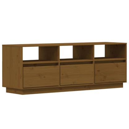 TV-Møbel Honningbrun TV-benk 140x37x50 cm heltre furu