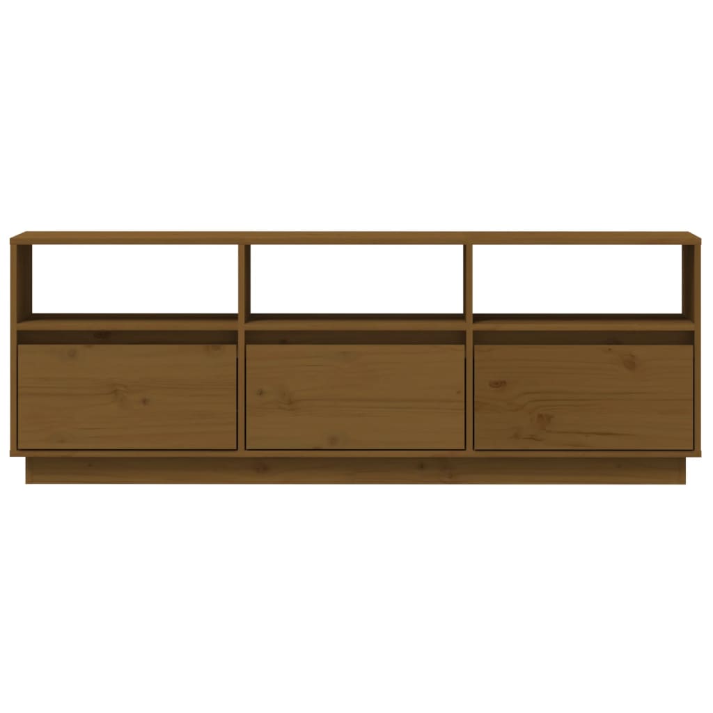 TV-Møbel Honningbrun TV-benk 140x37x50 cm heltre furu