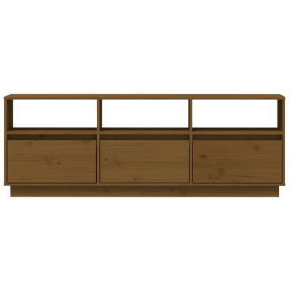 TV-Møbel Honningbrun TV-benk 140x37x50 cm heltre furu