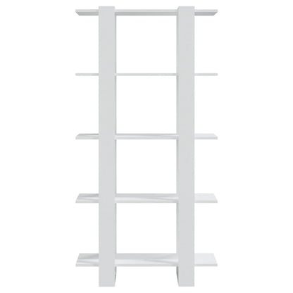 Bokhylle Hvit Romdeler 80x30x160 cm