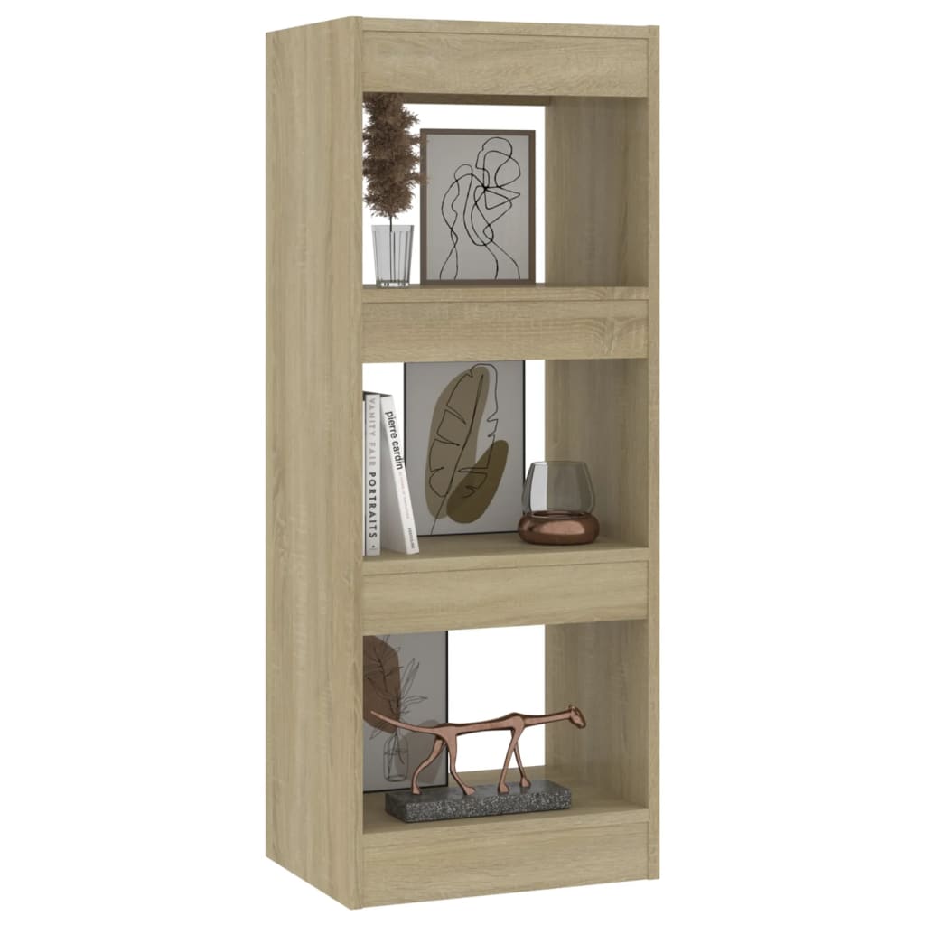 Bokhylle/romdeler sonoma eik 40x30x103 cm konstruert tre