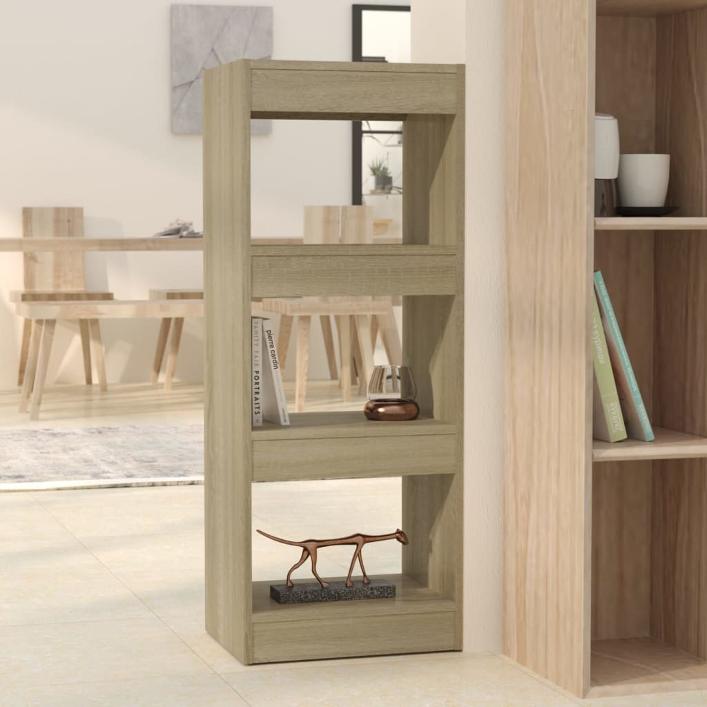 Bokhylle/romdeler sonoma eik 40x30x103 cm konstruert tre