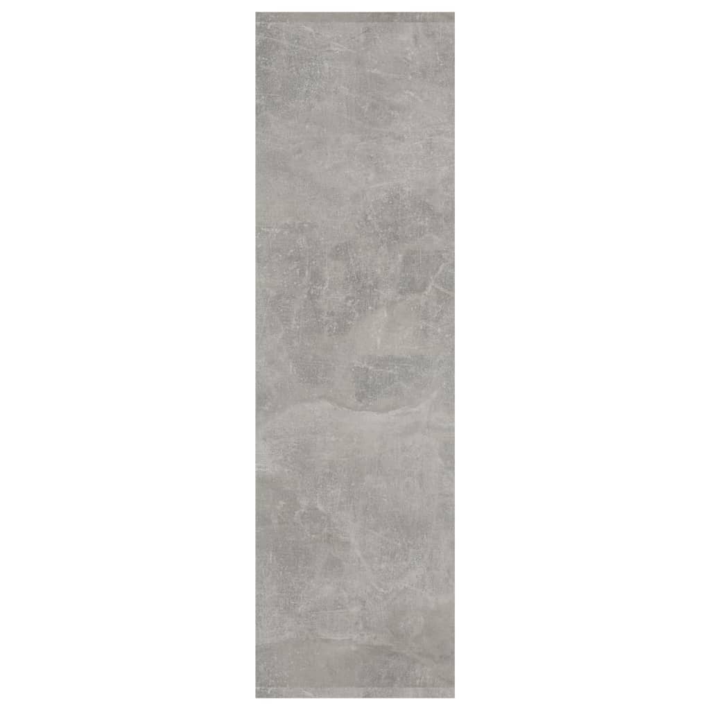 Bokhylle/romdeler betonggrå 40x30x103 cm konstruert tre