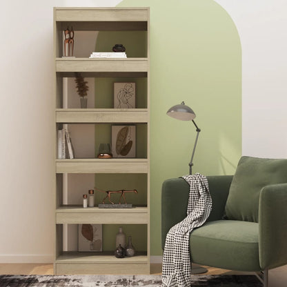 Bokhylle Sonoma Eik Romdeler 60x30x166 cm