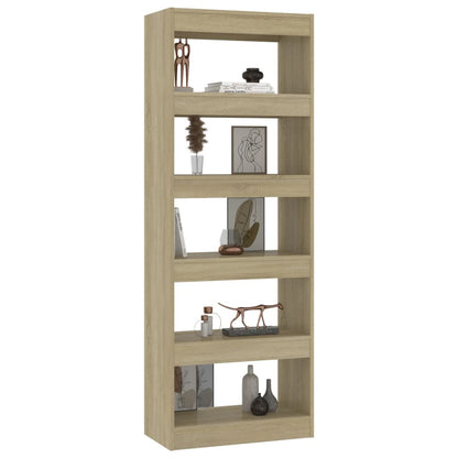 Bokhylle Sonoma Eik Romdeler 60x30x166 cm