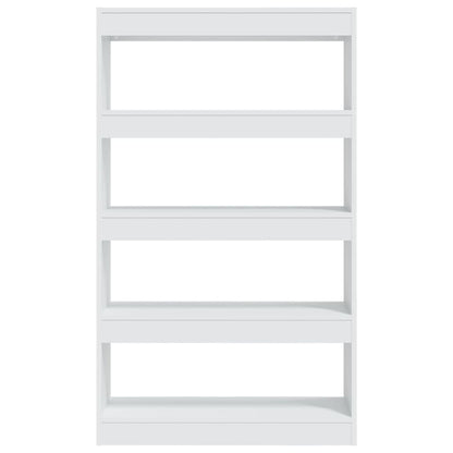 Bokhylle Hvit Romdeler 80x30x135 cm