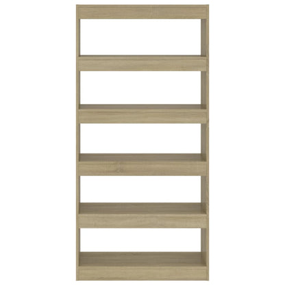 Bokhylle Sonoma Eik Romdeler 80x30x166 cm