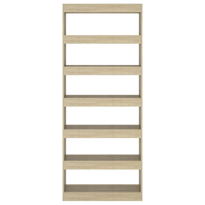 Bokhylle Sonoma Eik Romdeler 80x30x198 cm