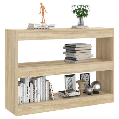 Bokhylle Sonoma Eik Romdeler 100x30x72 cm