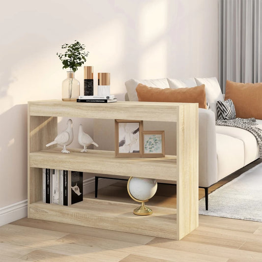 Bokhylle Sonoma Eik Romdeler 100x30x72 cm