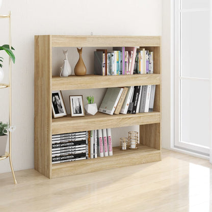 Bokhylle Sonoma Eik Romdeler 100x30x103 cm