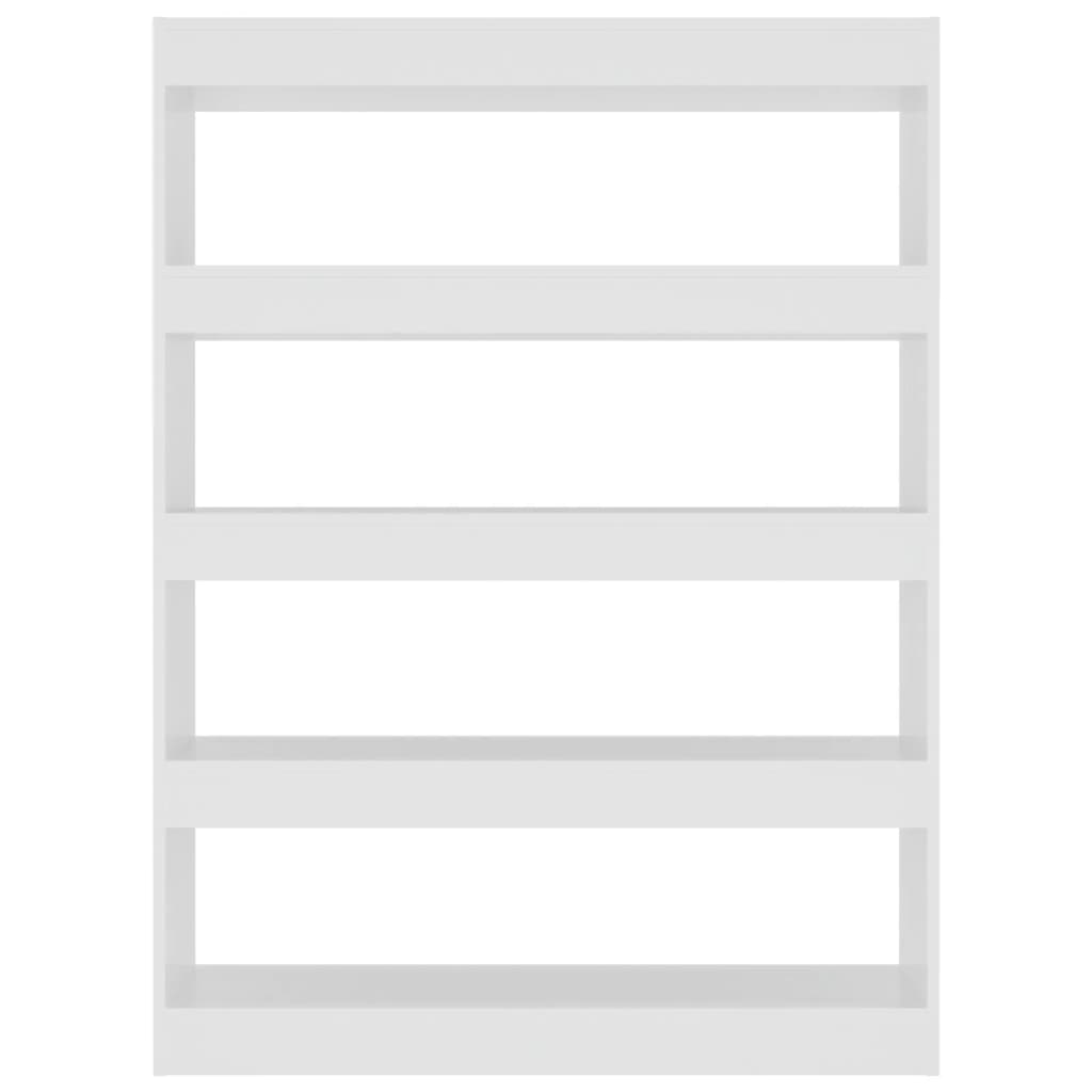 Bokhylle Hvit Romdeler 100x30x135 cm