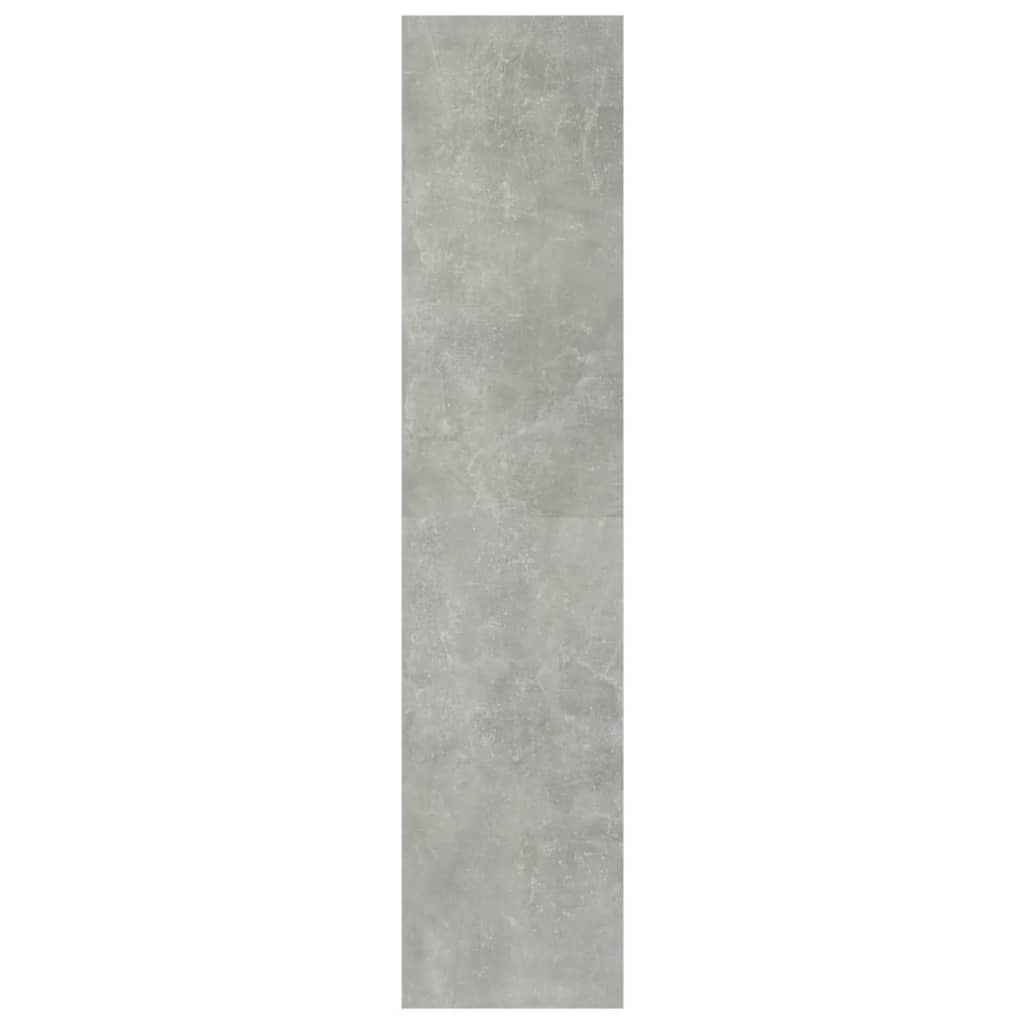 Bokhylle Betonggrå Romdeler 100x30x135 cm