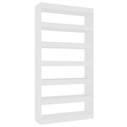 Bokhylle Hvit Romdeler 100x30x198 cm