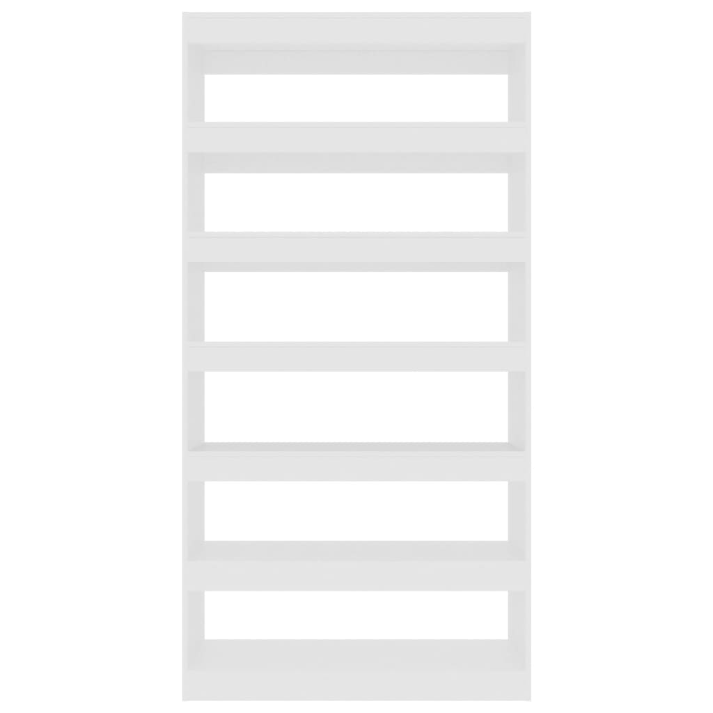 Bokhylle Hvit Romdeler 100x30x198 cm