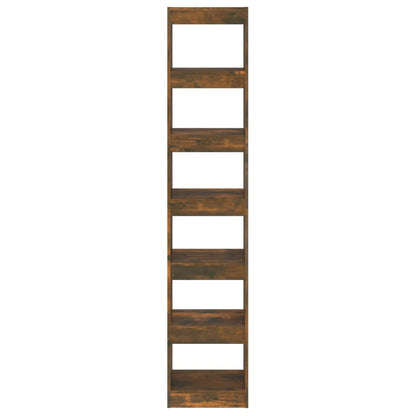 Bokhylle Røkt Eik Romdeler 40x30x198 cm