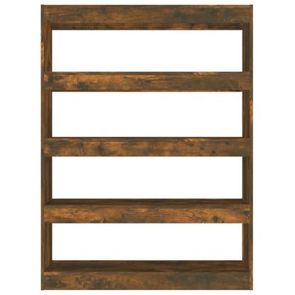 Bokhylle Røkt Eik Romdeler 100x30x135 cm