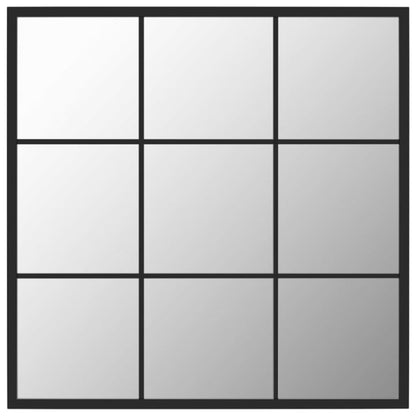 Veggspeil Svart 60x60 cm metall