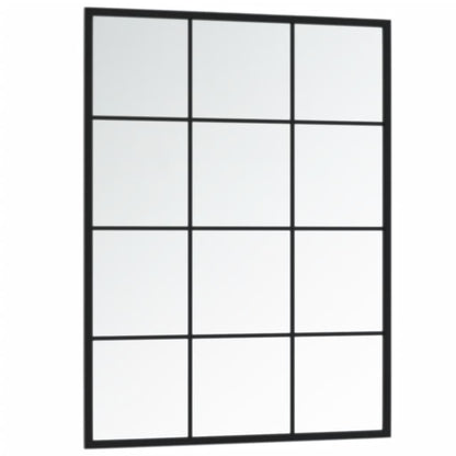 Veggspeil Svart 80x60 cm metall