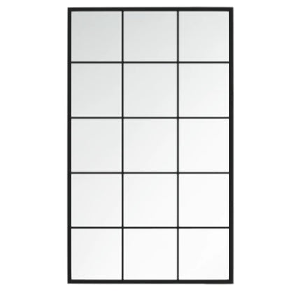Veggspeil Svart 100x60 cm metall