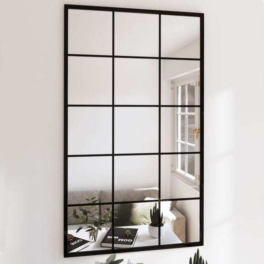 Veggspeil Svart 100x60 cm metall