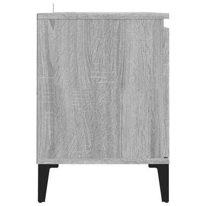 TV-Møbel Sonoma Grå TV-benk med metallben 103,5x35x50 cm