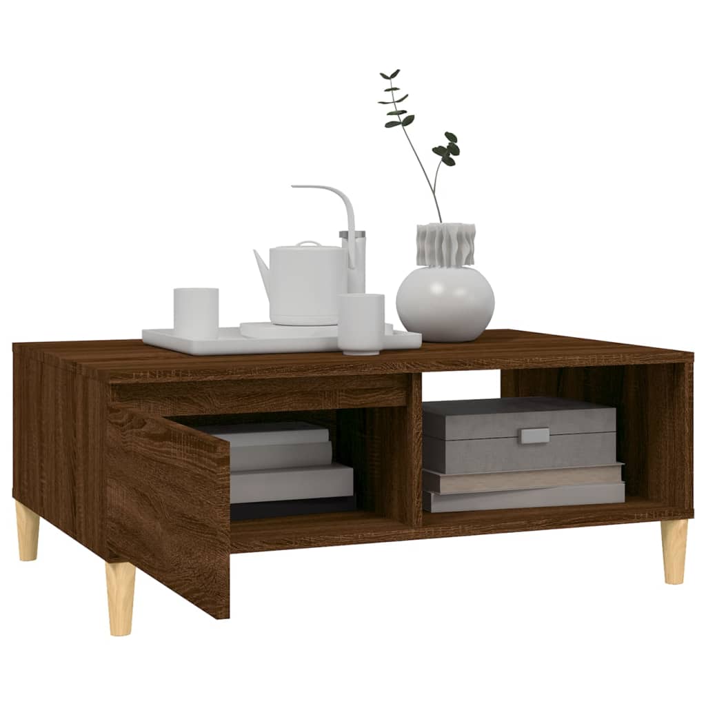 Salongbord Sofabord Brun Eik 90x60x35 cm