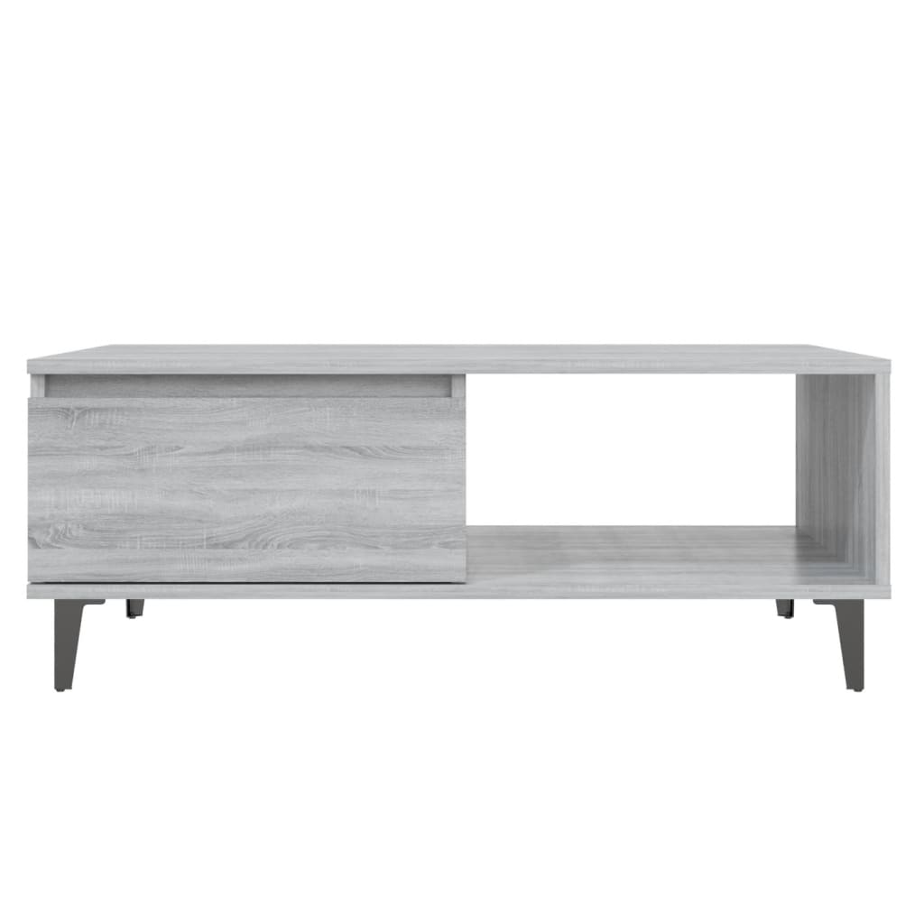 Salongbord Sofabord Sonoma Grå 90x60x35 cm