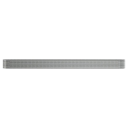 Høybed galvanisert stål 512x80x36 cm sølv