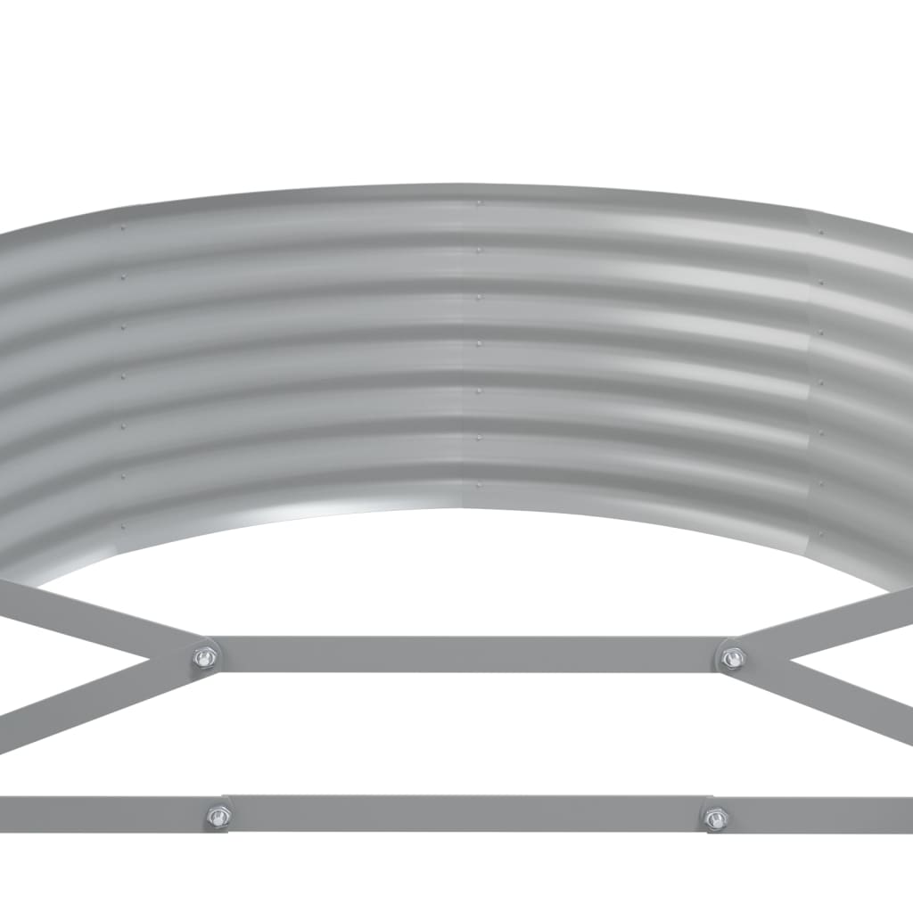 Høybed galvanisert stål 322x100x36 cm grønn