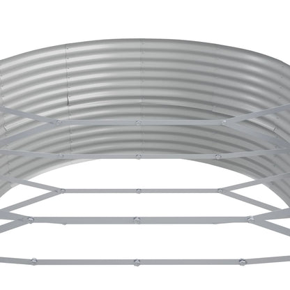 Høybed galvanisert stål 544x100x36 cm brun
