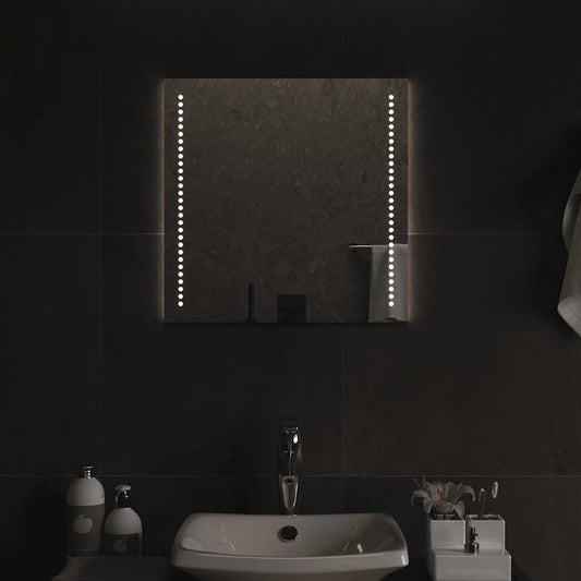 Baderomsspeil med LED 50x50 cm