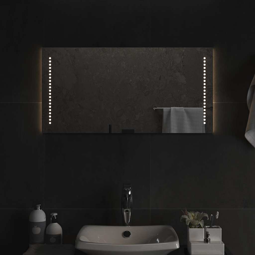 Baderomsspeil med LED 80x40 cm