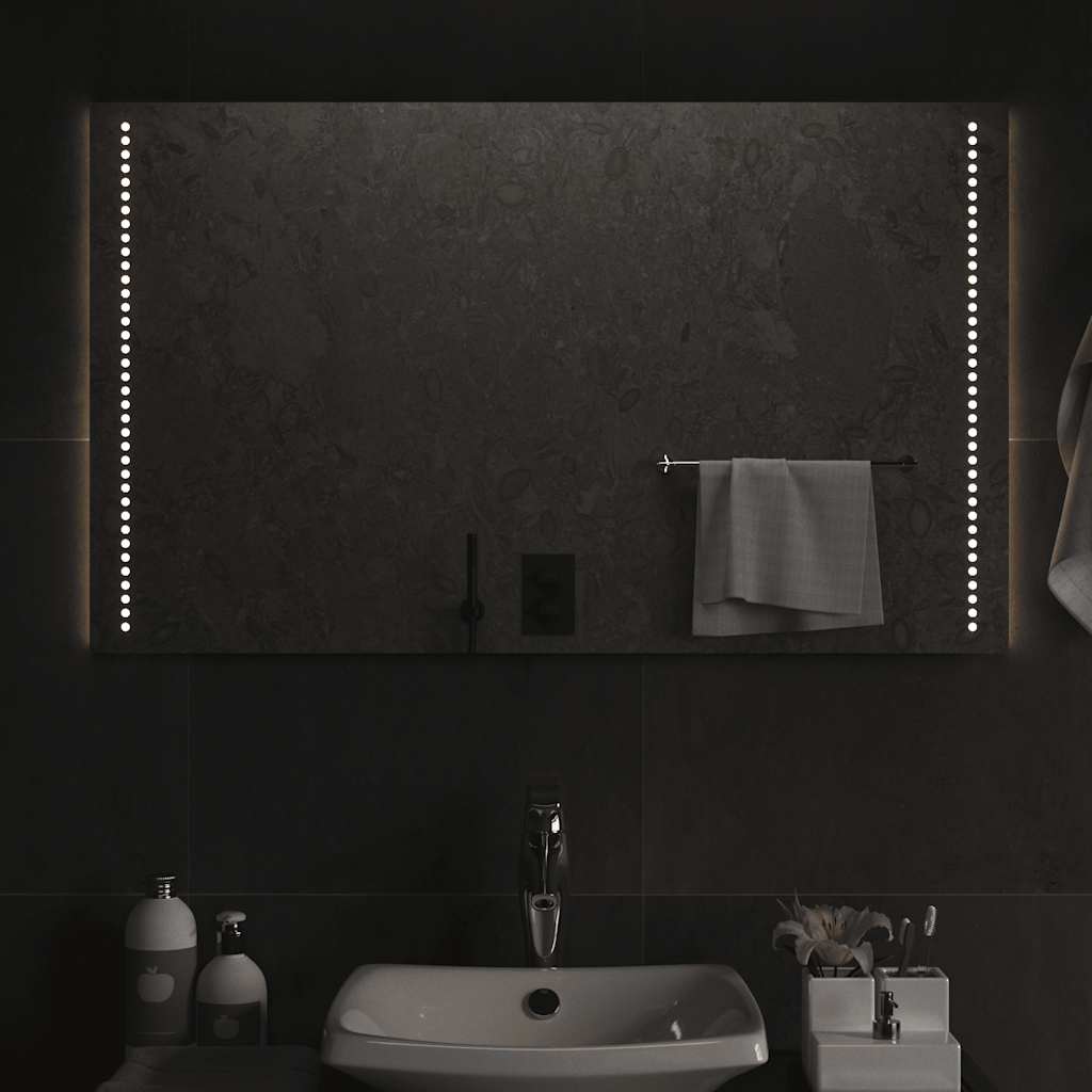 Baderomsspeil med LED 100x60 cm