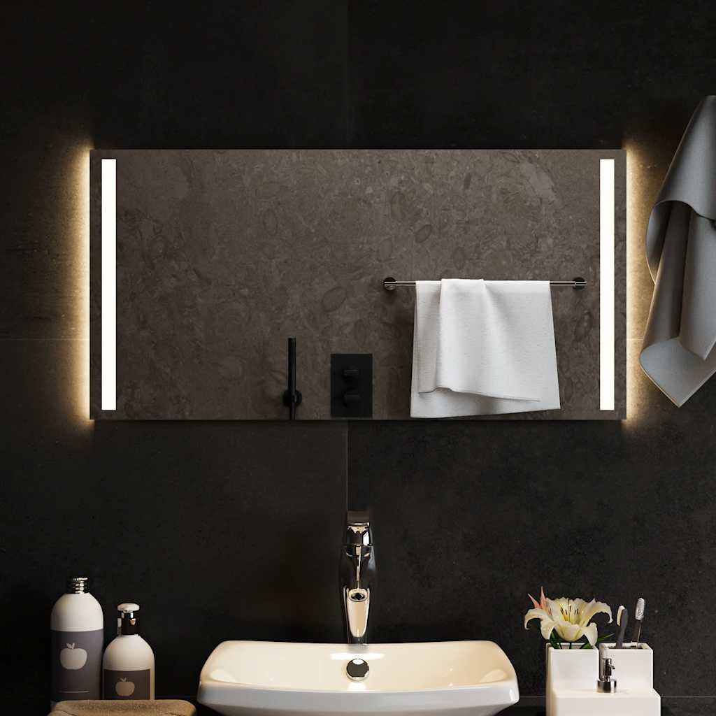 Baderomsspeil med LED 80x40 cm