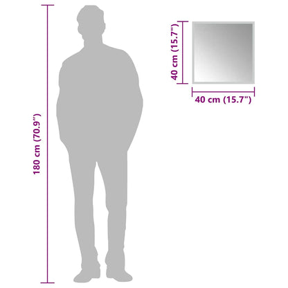 Baderomsspeil med LED 40x40 cm