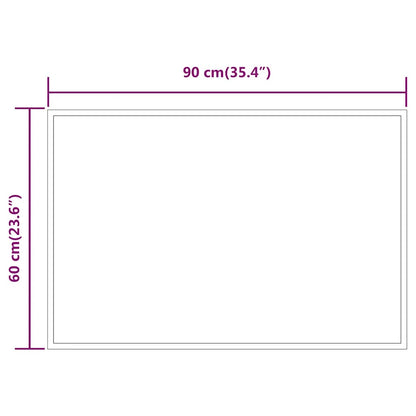 Baderomsspeil med LED 90x60 cm