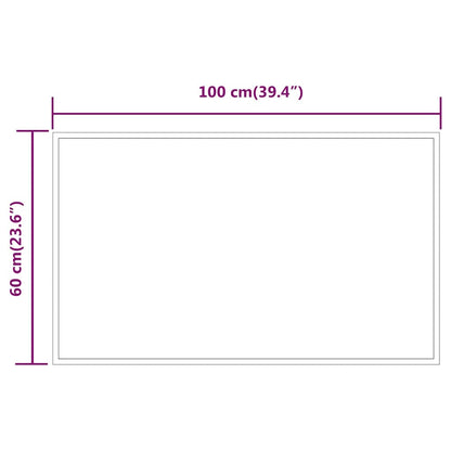 Baderomsspeil med LED 100x60 cm