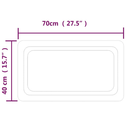 Baderomsspeil med LED 70x40 cm