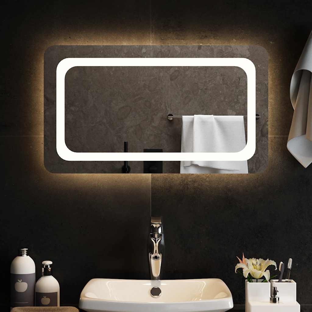 Baderomsspeil med LED 70x40 cm