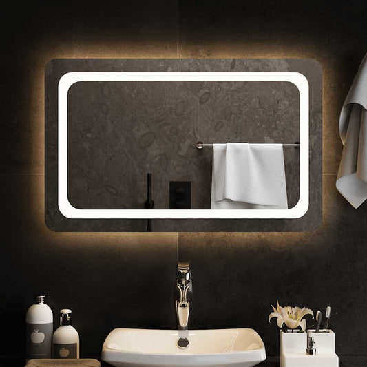 Baderomsspeil med LED 80x50 cm