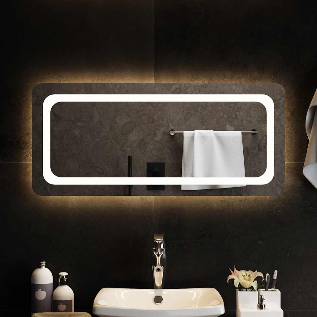 Baderomsspeil med LED 90x40 cm