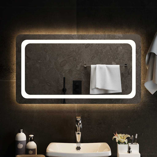 Baderomsspeil med LED 90x50 cm