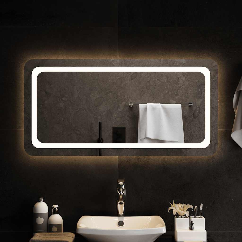 Baderomsspeil med LED 100x50 cm