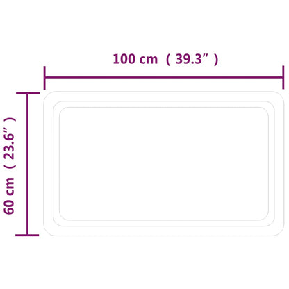 Baderomsspeil med LED 100x60 cm